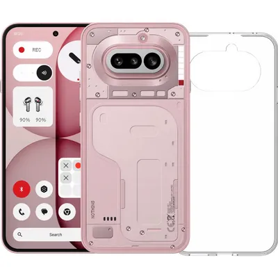 Nothing Phone (4a) 256GB Rosa 5G + BlueBuilt Backcover Transparent