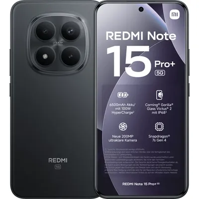 Xiaomi Redmi Note 15 Pro+ 256GB Schwarz 5G