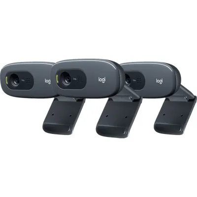 Logitech C270 HD-Webcam 3er-Pack