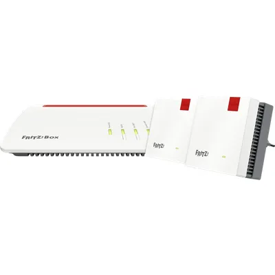 FRITZ!Box 7590 AX + FRITZ!Repeater 1200 AX (2er-Pack)