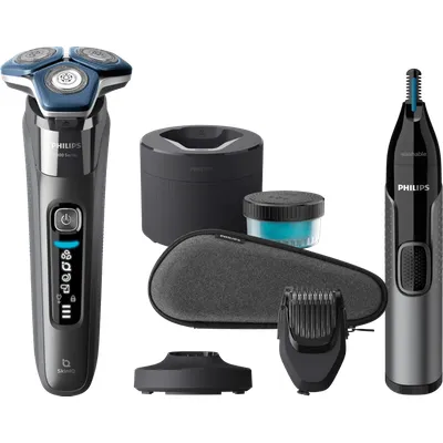 Philips Shaver Series 7000 S7887/58 + Philips Nasenhaartrimmer