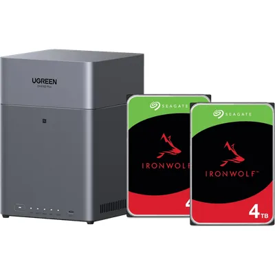 UGREEN NASync DH4300 Plus + Seagate Ironwolf 4 TB Doppelpack