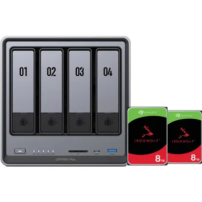 UGREEN NASync DXP4800 Plus + Seagate Ironwolf 8TB Doppelpack
