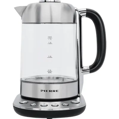 Pierre Wasserkocher PWK7000 Glas mit einstellbarer Temperatur