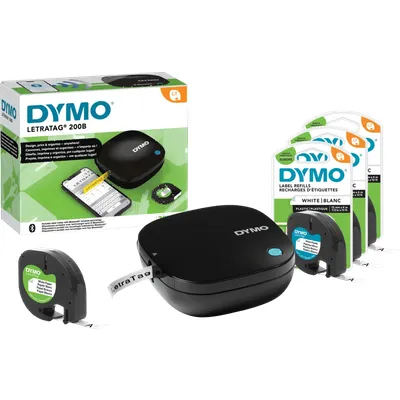 DYMO LetraTag 200B Bluetooth Etikettendrucker + 3x zusätzliche Etiketten