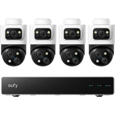 eufy PoE Sicherheitssystem + NVR + S4 4er-Pack