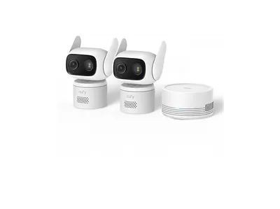 eufy Wired Cam C31 Weiß Doppelpack + HomeBase Mini