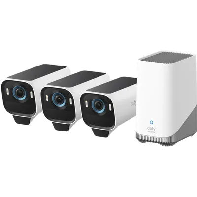 eufyCam S3 Pro 3er-Pack + HomeBase 3