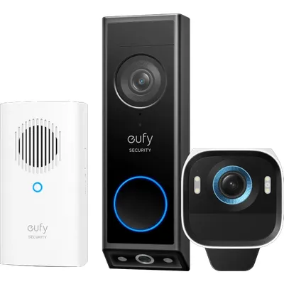eufyCam S3 Pro Doppelpack + eufy Video Doorbell E340 + Chime