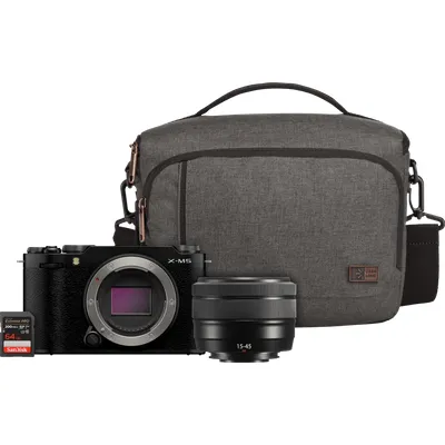 Fujifilm X-M5 Schwarz Travel Kit