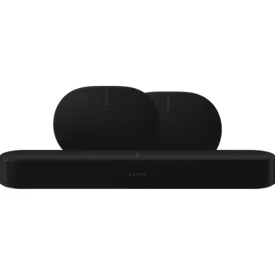 Sonos Beam Gen. 2 Schwarz + 2x Era 300 Schwarz