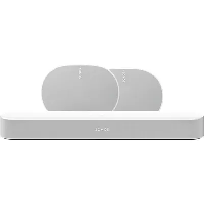 Sonos Beam Gen. 2 Weiß + 2x Era 300 Weiß