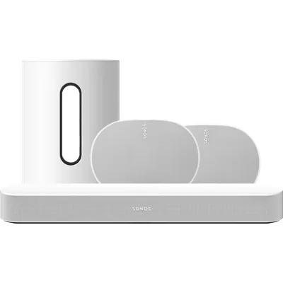 Sonos Beam Gen. 2 Weiß + Era 300 + Sub Mini Weiß