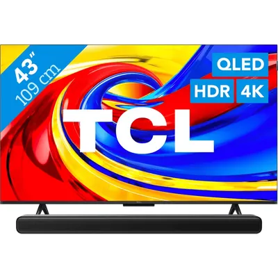 TCL 43 Zoll QLED P79L 4K (2026) + TCL S45H 2.0 Soundbar