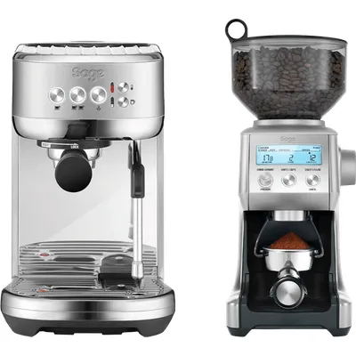 Sage the Bambino Plus Edelstahl + Kaffeemühle