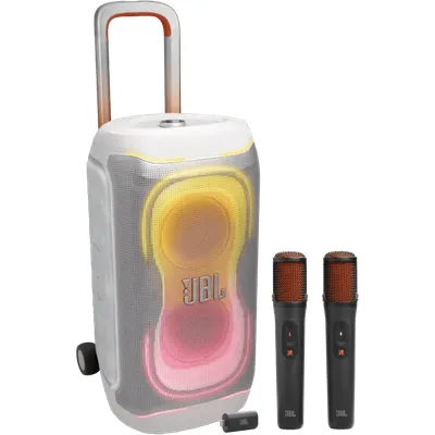 JBL PartyBox 330 Weiß + JBL EasySing Mics