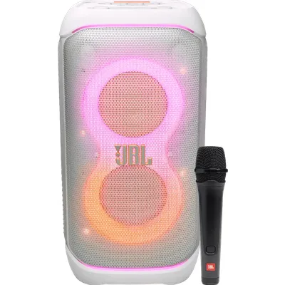 JBL Partybox 320 Weiß + Kabelgebundenes Mikrofon