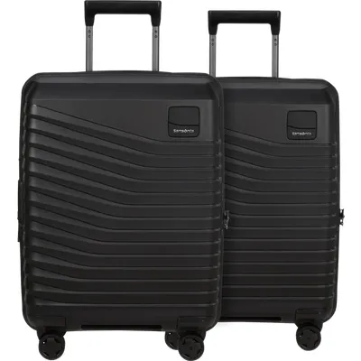 Samsonite Intuo Expandable Spinner 55 cm Doppelpack Black