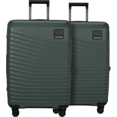 Samsonite Intuo Expandable Spinner 69 cm Doppelpack Olive Green