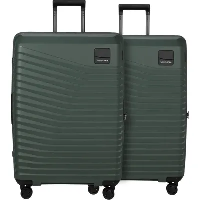 Samsonite Intuo Expandable Spinner 75 cm Doppelpack Olive Green
