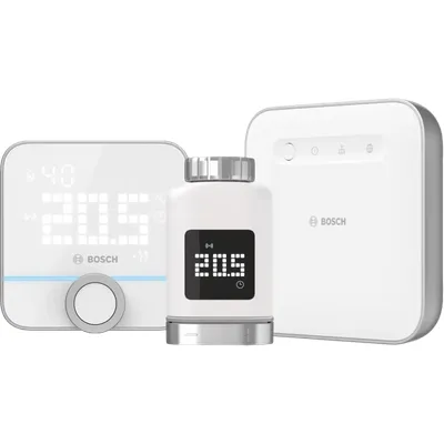 Bosch Smarter Thermostatkopf + Smarter Raumthermostat 230 V + Smart Home Controller