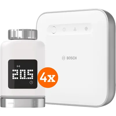 Bosch Smarter Thermostatkopf 2 4er-Pack + Smart Home Controller 2