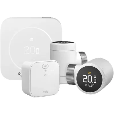 tado Kabelgebundenes Smart-Thermostat X Multiroom Starterset 2. Generation (2 Thermostatköpfe)