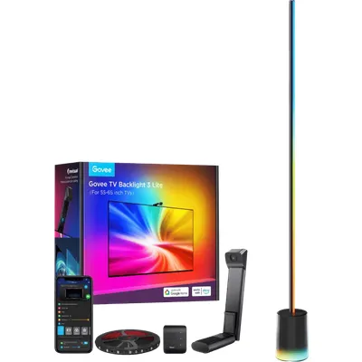 Govee TV Backlight 3 Lite für 55 - 65 Zoll Fernseher + Stehlampe 2