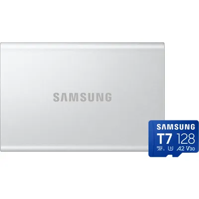Samsung T7 Resurrected Portable SSD 2TB + Samsung microSDXC T7 128GB 170 MB/s