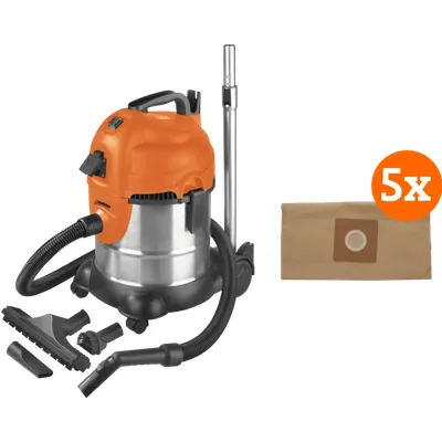 Eurom Force 1420S + Eurom Staubsaugerbeutel für Force 1420S (5x)