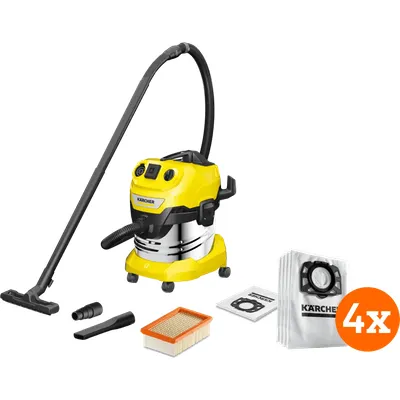 Kärcher WD 4 P S V-20/5/22 + Kärcher Staubsaugerbeutel für WD 4/5/6 (4x)