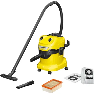 Kärcher WD 4 V-20/5/22 + Kärcher Staubsaugerbeutel für WD 4/5/6 (4 x)