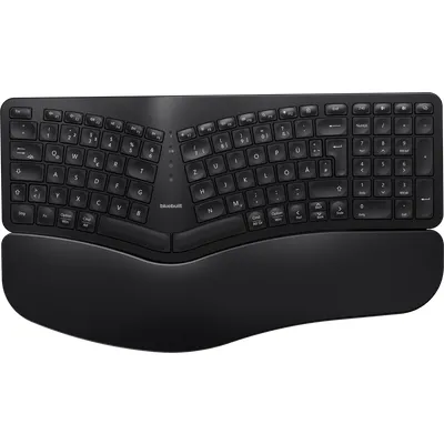 BlueBuilt Kabellose Ergonomische Bluetooth-Tastatur QWERTZ