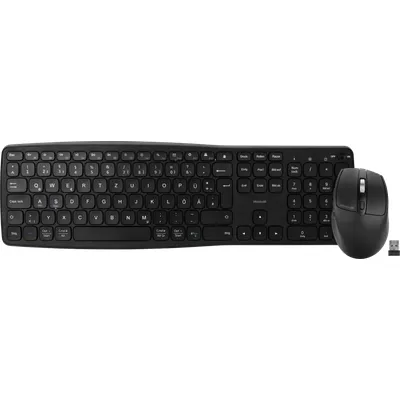 BlueBuilt Kabellose USB-Tastatur QWERTZ + Nexum Pro Kabellose Maus
