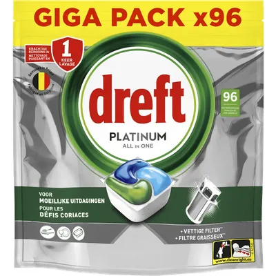 Dreft Spülmaschinentabs Platinum All In One - 66 Stück