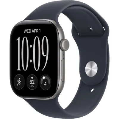 Apple Watch Series 12 46 mm Grau Sportarmband S/M