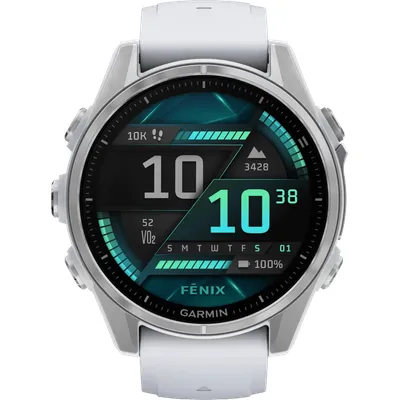 Garmin Fenix 8 in Silber Weiß