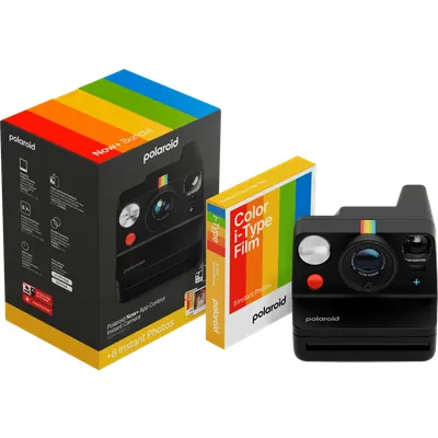 Polaroid Now+ 3 Schwarz + Color Film (8 Stück)