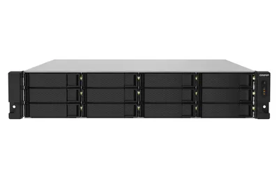 QNAP TS-1232PXU-RP-4G NAS 12-Bay [0/12 HDD/SSD, 2x 2,5 GbE, 2x 10 GbE SFP+, 1x PCIe-Steckplatz, 4x USB, 4GB RAM]