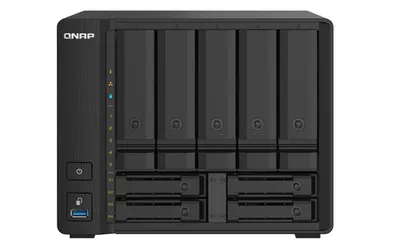 QNAP TS-932PX-4G NAS 9-Bay [0/5 HDD/SSD + 0/4 2,5" SSD, 2x 2,5 GbE, 2x 10 GbE SFP+, 3x USB, 4GB RAM]