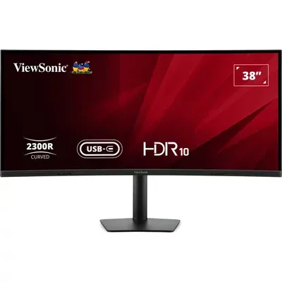 ViewSonic VA3820C 38" UWQHD+ 21:9 Curved Monitor mit USB-C Hub KVM Switch
