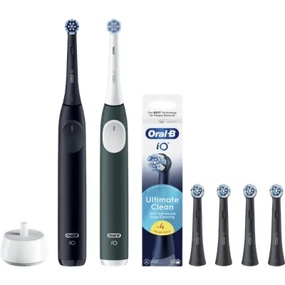 Oral-B iO 2 Doppelpack Schwarz und Grün Vorteilspack