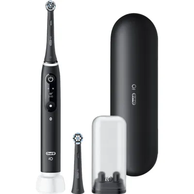 Oral-B iO 6N Schwarz + zusätzliche iO Sanfte Reinigung Aufsteckbürste