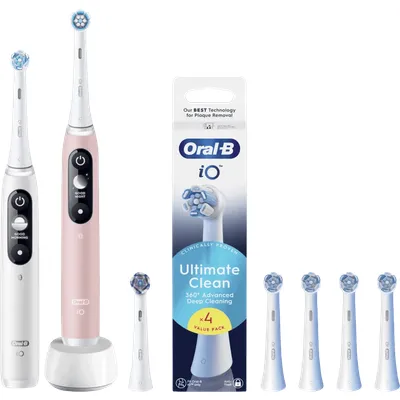 Oral-B iO Series 6N Doppelpack Weiß + Rosa Vorteilspack