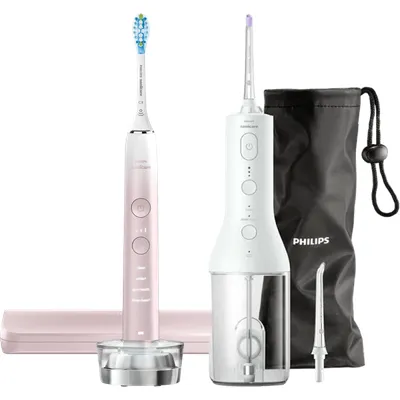 Philips Sonicare DiamondClean 9000 HX9911/84 + Power Flosser Weiß
