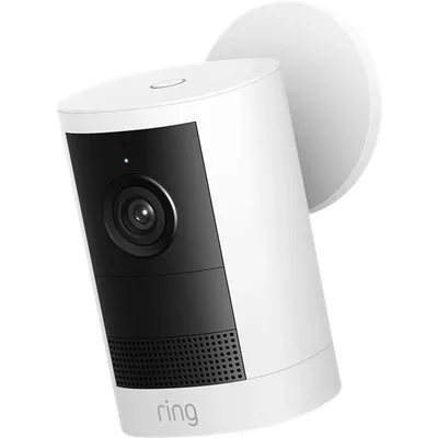 Ring Außenkamera mit Netzteil 2. Generation Weiß
