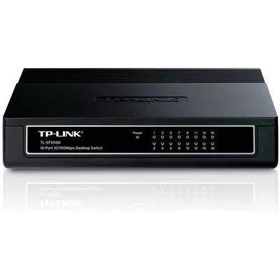 TP-Link TL-SF1016D Netzwerk-Switch 16-Port, Unmanaged, 16x 100 Mbit/s RJ45