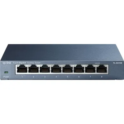 TP-Link TL-SG108 Netzwerk-Switch 8-Port, Unmanaged, 8x Gigabit RJ45