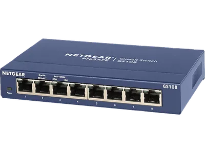 NETGEAR GS108GE Unmanaged Switch [8x Gigabit Ethernet]