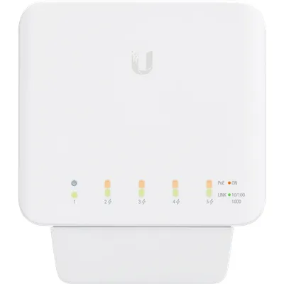 Ubiquiti Flex Managed Switch 5x Gigabit Ethernet (4x PoE+, max. 46W), 1x PoE++ (zur Stromversorgung)